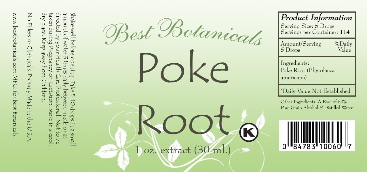 Best Botanicals Poke Root Extract, 30 mL - görsel 5