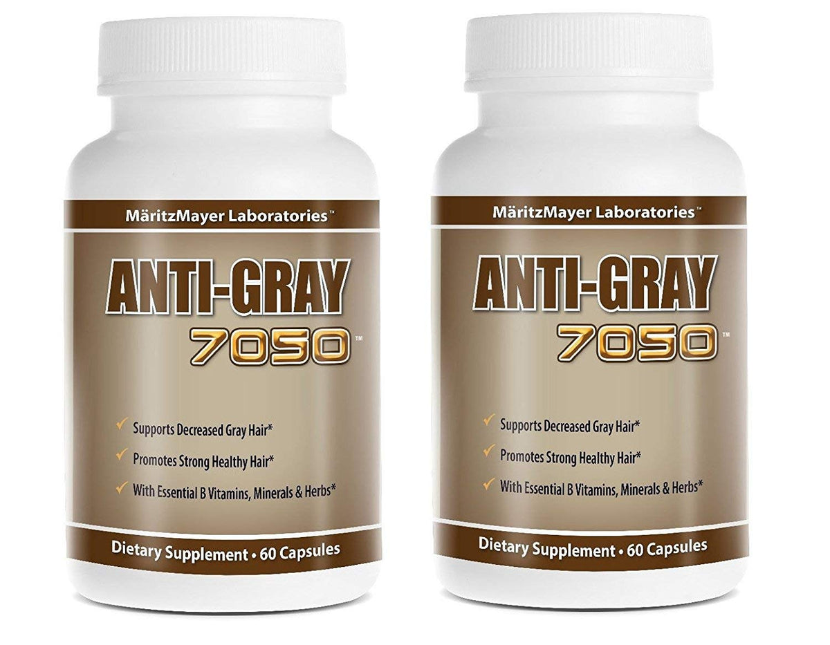 Anti-Gray 7050 Hair 60 Capsules - Hair Health Supplement with B Vitamins, Minerals & Herbs - görsel 3