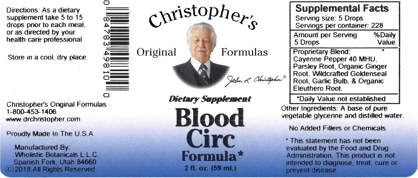 Blood Circulation Extract by Dr. Christopher 2 fl oz Liquid - görsel 4