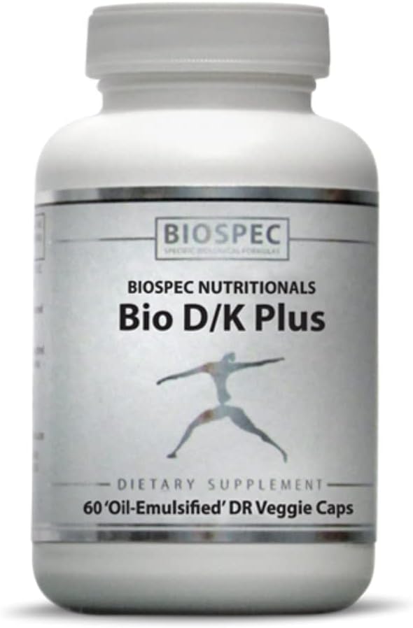 Bio D/K Plus - Vitamin D3 with K2 (MK-7) - 5000 IU D3 & 200 mcg K2 - Liposomal Base - 60 Capsules - görsel 1
