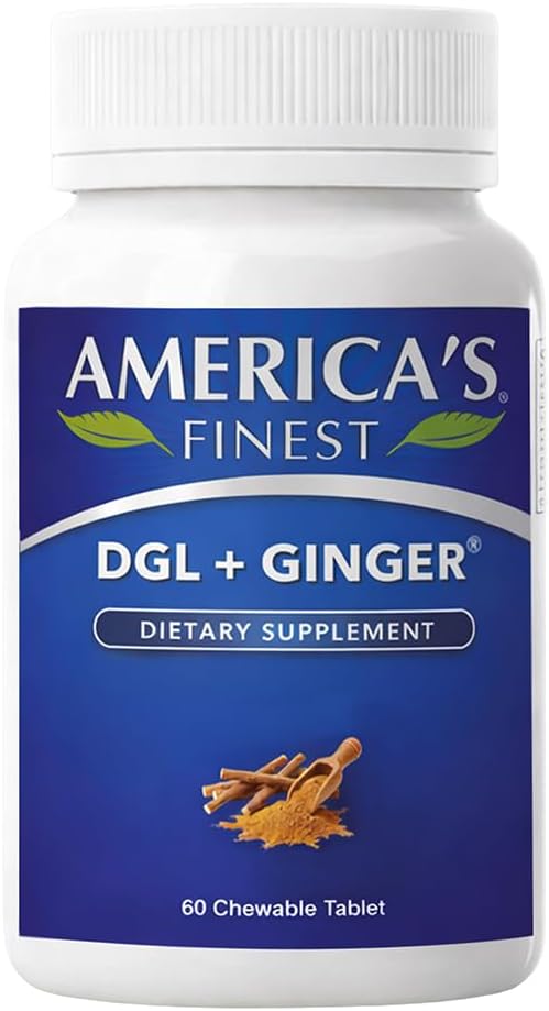 AFI DGL Plus Ginger Chewable Tablets - 60 Tablets