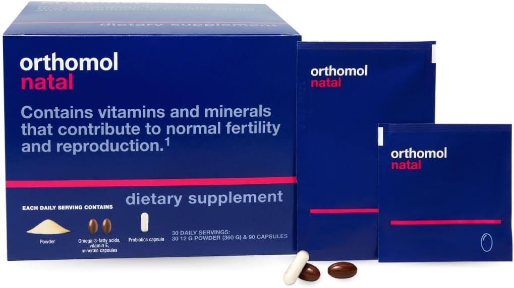 Orthomol Natal Prenatal Supplement - 30 Daily Packs (Tablets and Capsules)