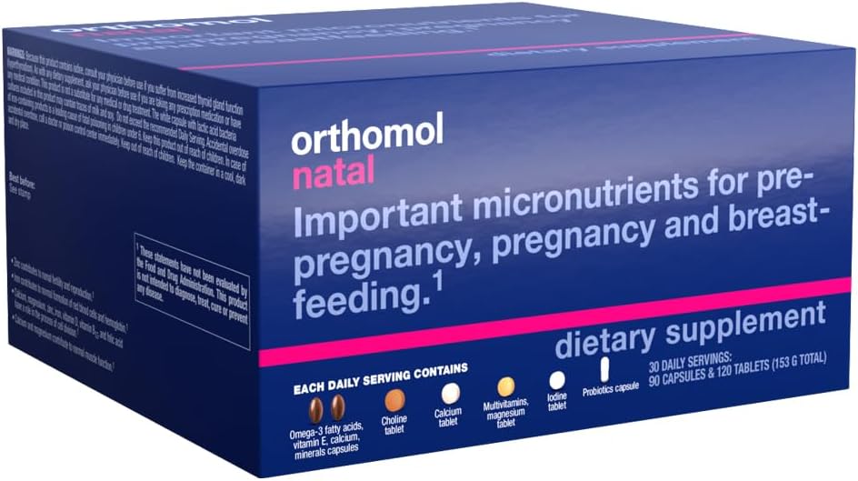 Orthomol Natal Prenatal Supplement - 30 Daily Packs (Tablets and Capsules)