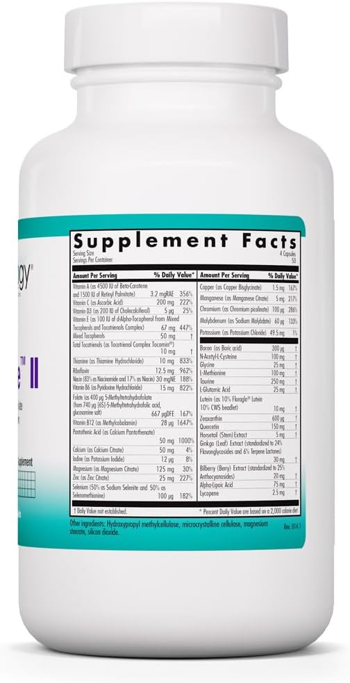 NutriCology OcuDyne II - Eye Health Multivitamin with Lutein, Zeaxanthin, and Antioxidants