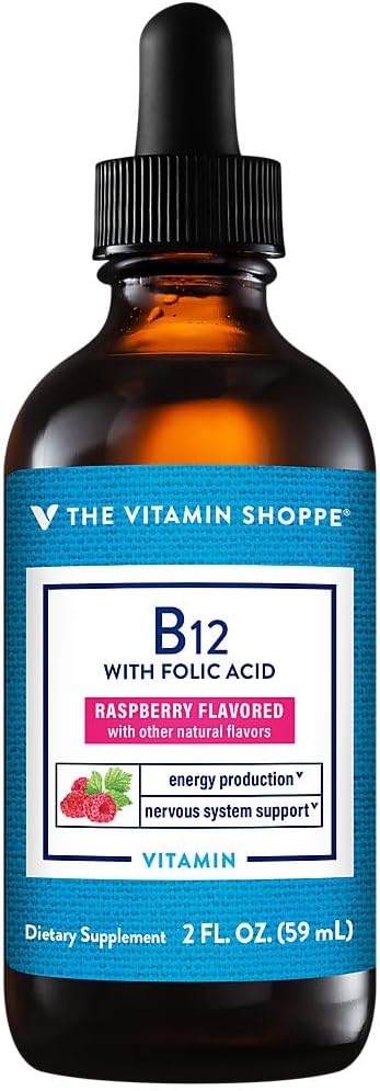 The Vitamin Shoppe Vitamin B12 Liquid - Energy, Nervous System & Red Blood Cell Support