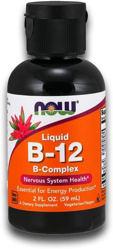 NOW Foods Liquid B-Complex with B-12, 60 mL (Multi-Pack)