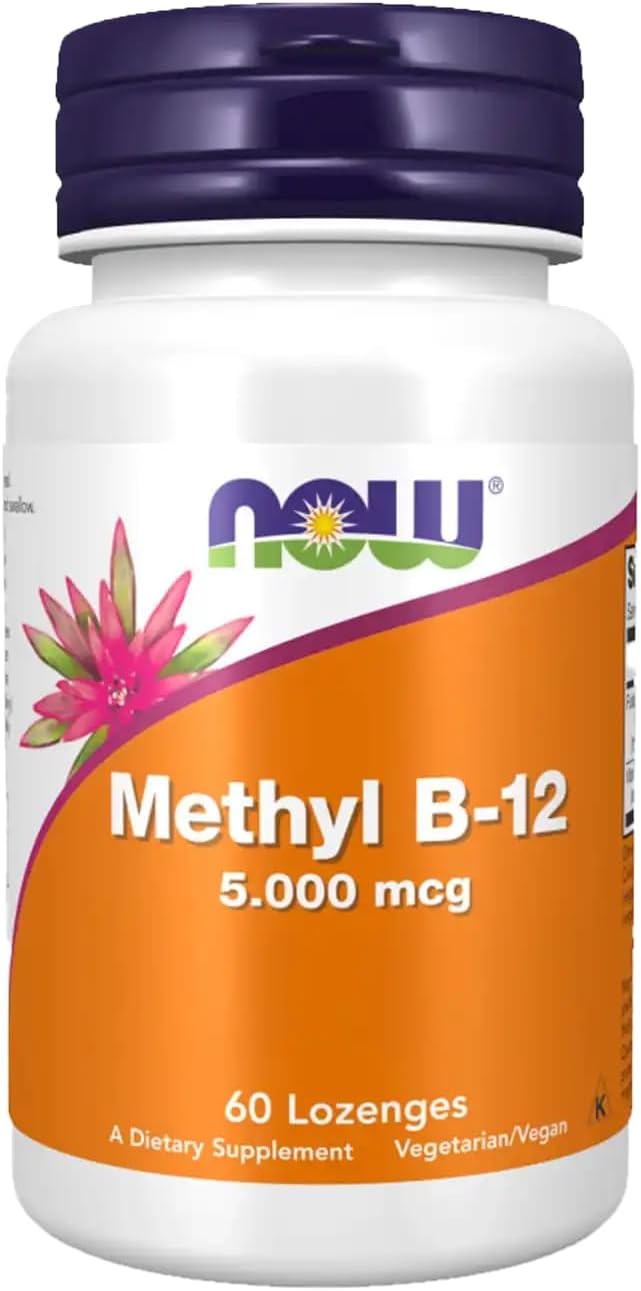 NOW Foods Methyl B-12, 1000 mcg, Vegan Lozenges, 200 Count (Pack of 2)