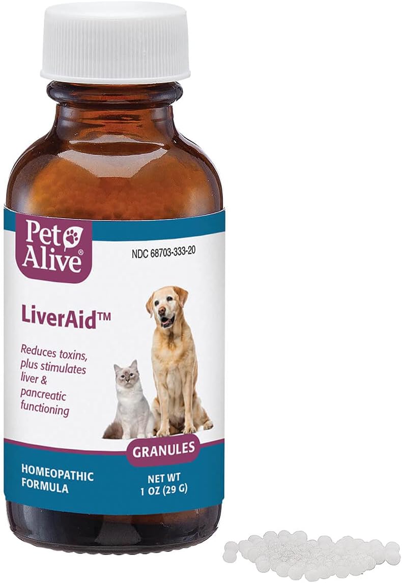 PetAlive LiverAid Granules – Homeopathic Liver Support for Dogs and Cats