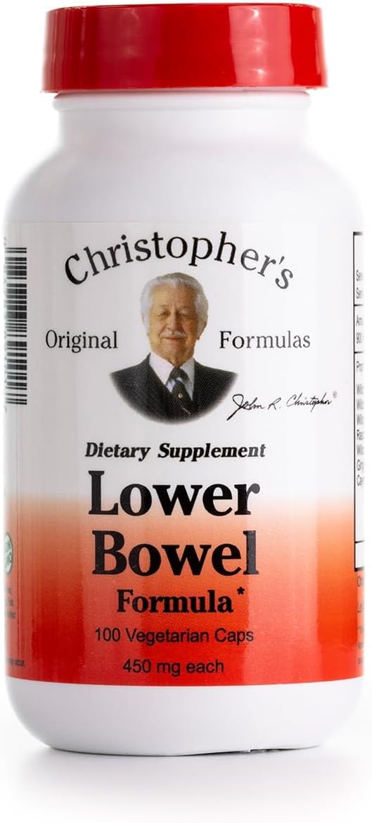 Christopher's Original Formulas Lower Bowel Formula, 100 Vegan Capsules