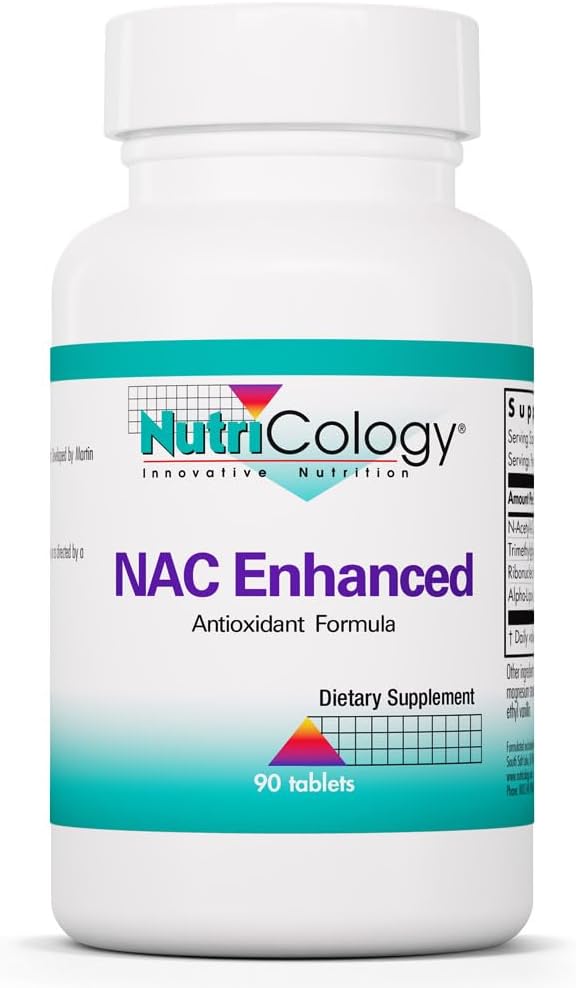 NutriCology NAC Enhanced – N-Acetyl-L-Cysteine Supplement, 90 Tablets