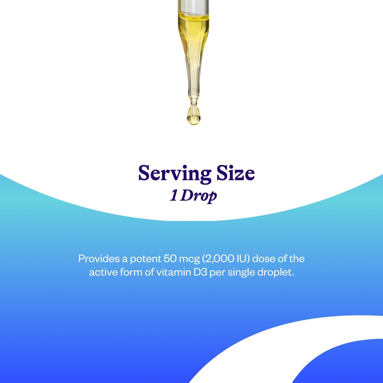 Seeking Health Vitamin D3 Drops - 2,000 IU per Serving, 30 mL (1 FL oz, 900 Servings)