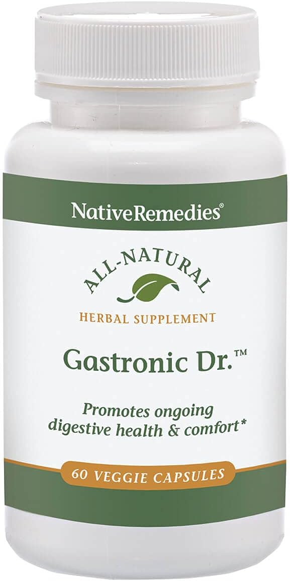 Native Remedies Gastronic Dr. - Natural Herbal Digestive Supplement for Dogs, 60 Vegetarian Capsules