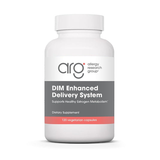 ARG DIM Enhanced Delivery System - Promotes Oestrogen Metabolism - 300 mg Bioavailable Diindolylmethane Complex - Vegetarian & Soy-Free - 120 Capsules