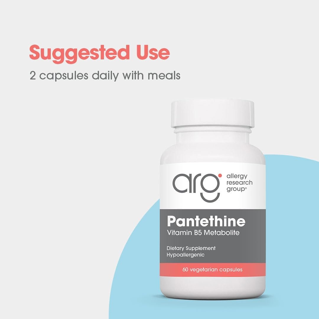ARG Pantethine - 660 mg Vitamin B5 Metabolite - Hypoallergenic - 60 Capsules - görsel 3