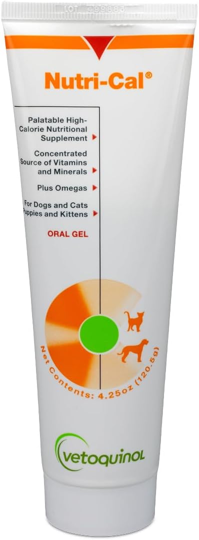 Vetoquinol Nutri-Cal - High-Calorie Nutritional Gel for Dogs & Cats - 120 g