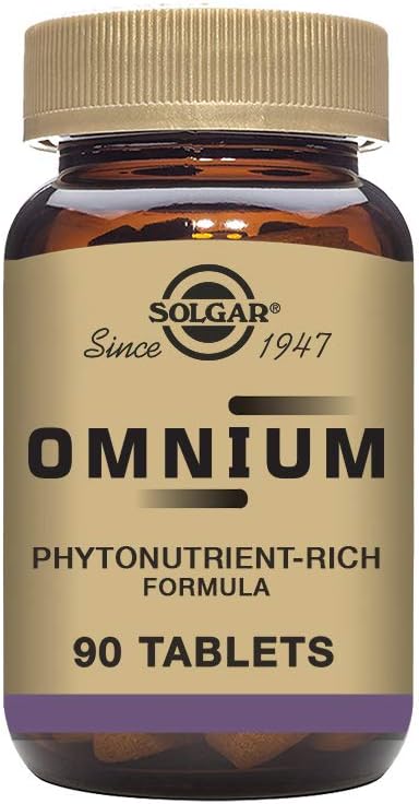 Solgar Omnium - Phytonutrient Complex + Multiple Vitamin & Mineral Formula - 90 Tablets - Non-GMO, Vegan, Gluten-Free