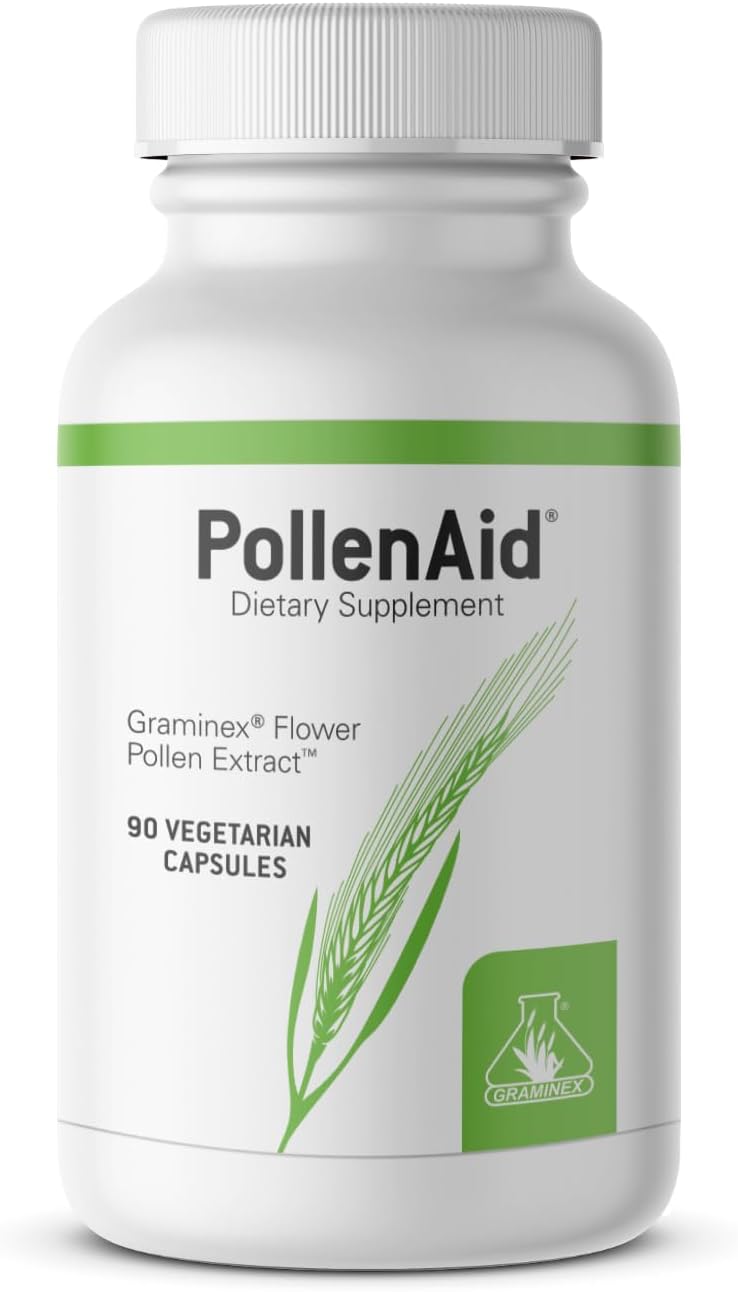 Graminex PollenAid Prostate Supplement – Rye Pollen Extract for Prostate & Urinary Health, 90 Vegetarian Capsules