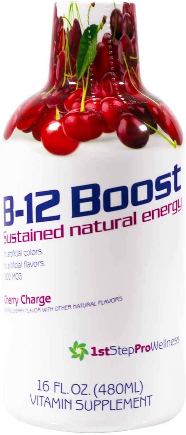 1st Step Liquid B-12, Cherry Charge, 16 fl oz - görsel 1