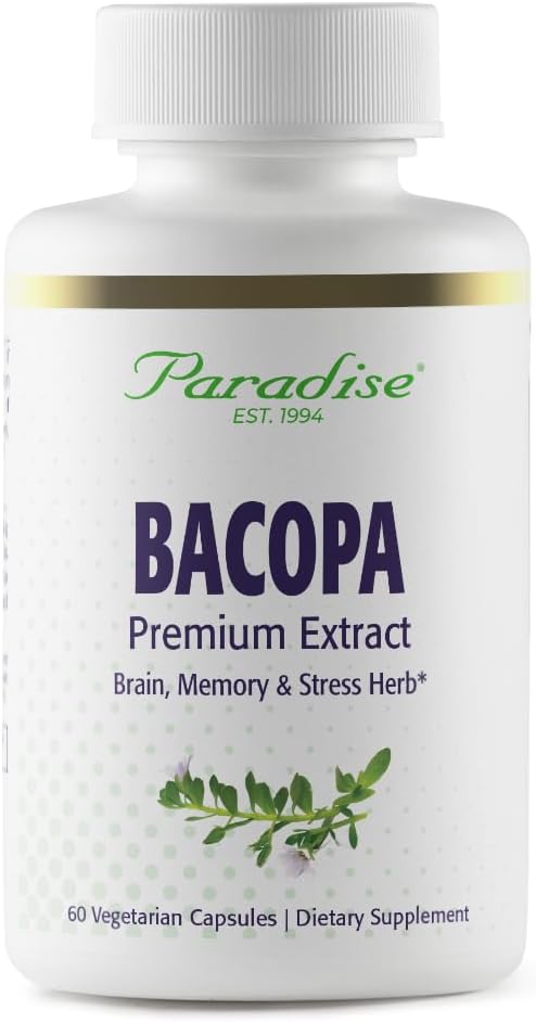 Paradise Herbs Bacopa Extract, 60 Capsules