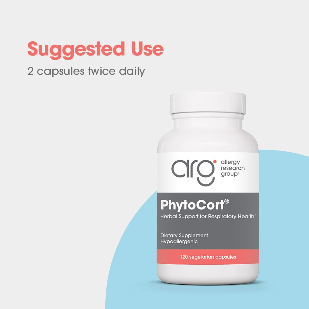 ARG PhytoCort - Herbal Respiratory Support Formula - 120 Capsules - görsel 3