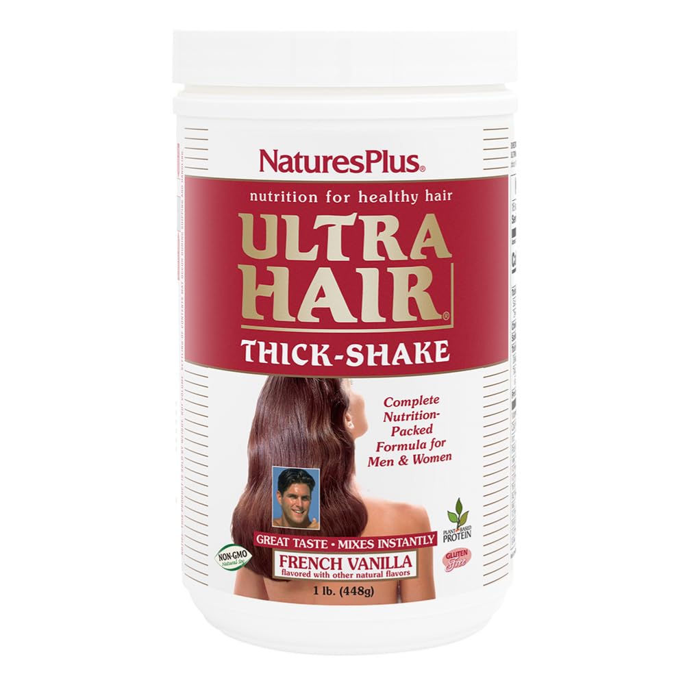 NaturesPlus Ultra Hair Thick Shake - French Vanilla Flavour - 454 g