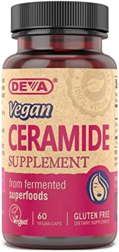 DEVA Vegan Ceramide Supplement Tablets, 60 Count (Pack of 2)