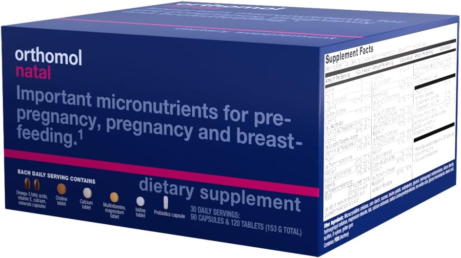 Orthomol Natal Prenatal Supplement - 30 Daily Packs (Tablets and Capsules)