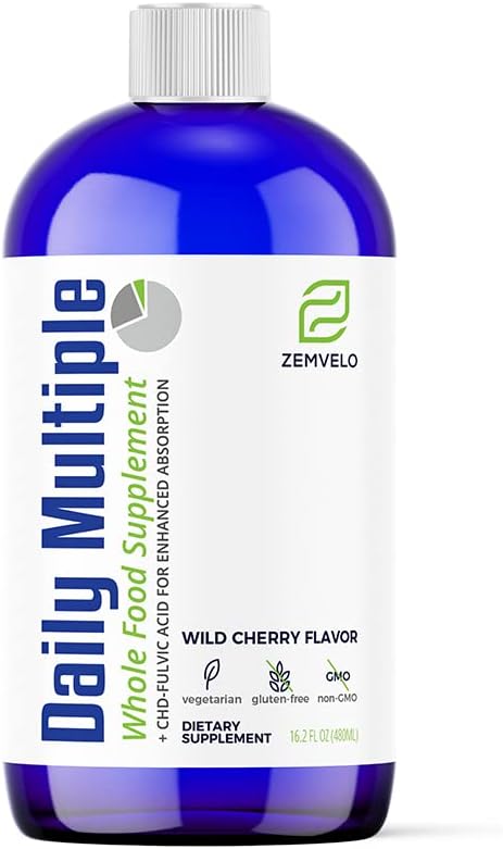 Mineralife Liquid Daily Multiple Supplement – Whole Food Multi-Mineral, Cherry Flavour