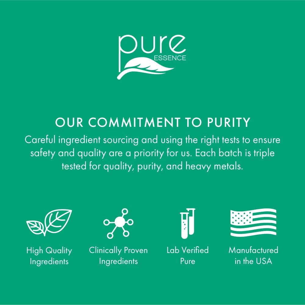 Energy Plus by Pure Essence - Caffeine-Free, All-Natural Herbal Energy and Focus Supplement - Smooth, No Jitters, No Crash - 120 Tablets