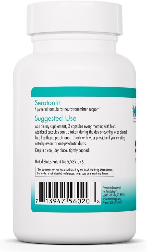 NutriCology Seratonin - Serotonin Support Supplement for Mood & Sleep