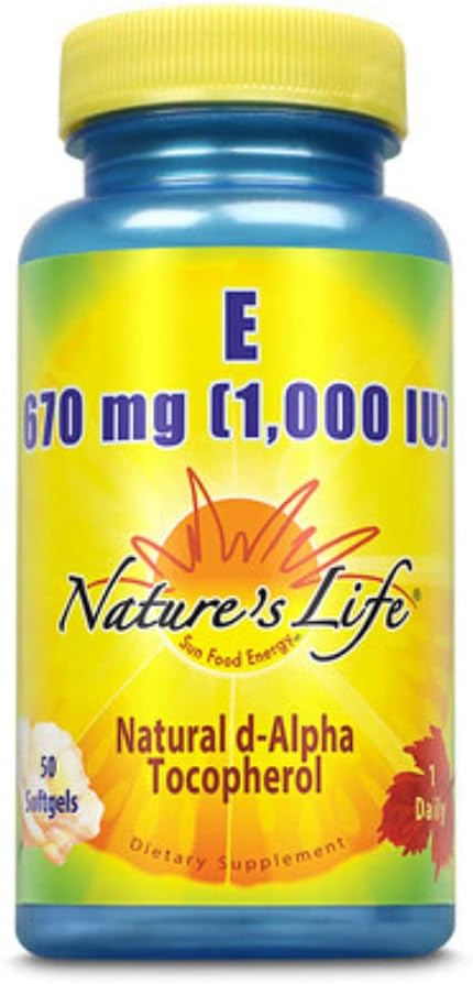 Nature's Life Vitamin E 1,000 IU - 50 Softgels