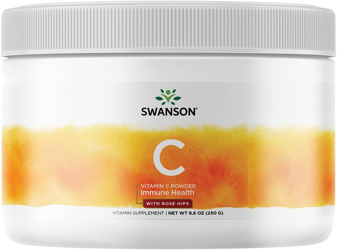 Swanson C-1000 Vitamin C Powder with Rose Hips, 250 g