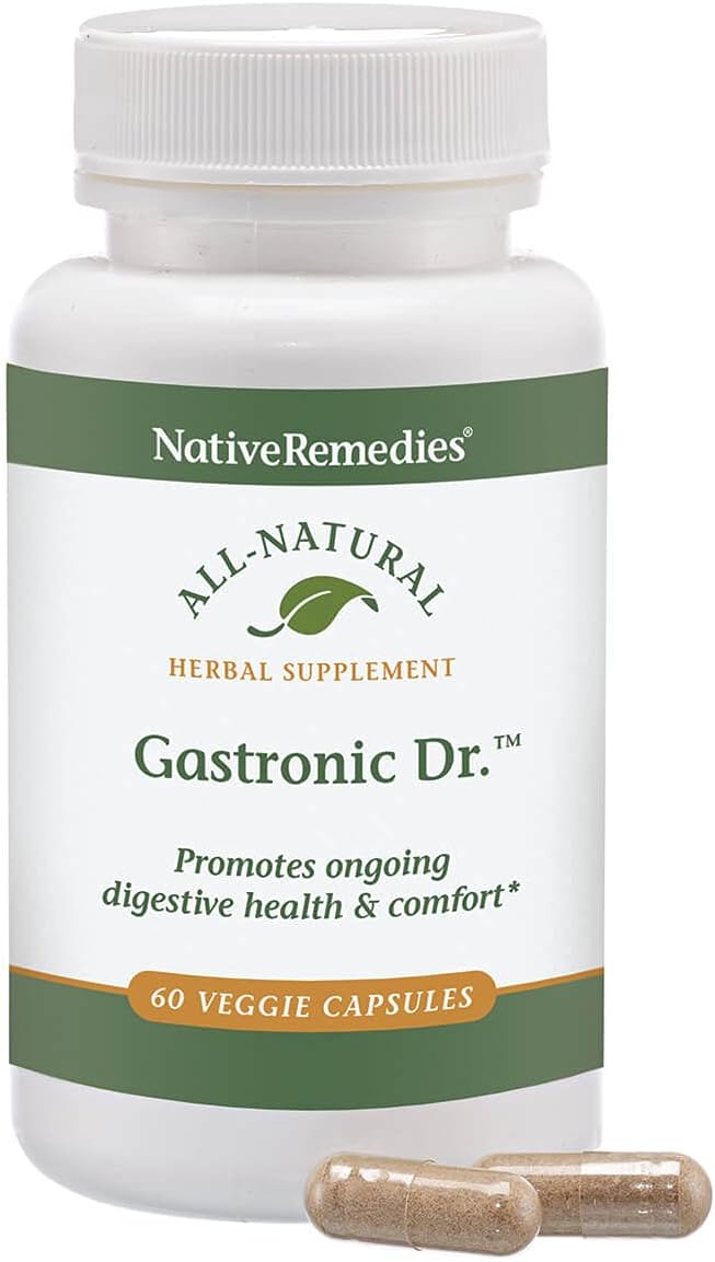 Native Remedies Gastronic Dr. - Natural Herbal Digestive Supplement for Dogs, 60 Vegetarian Capsules