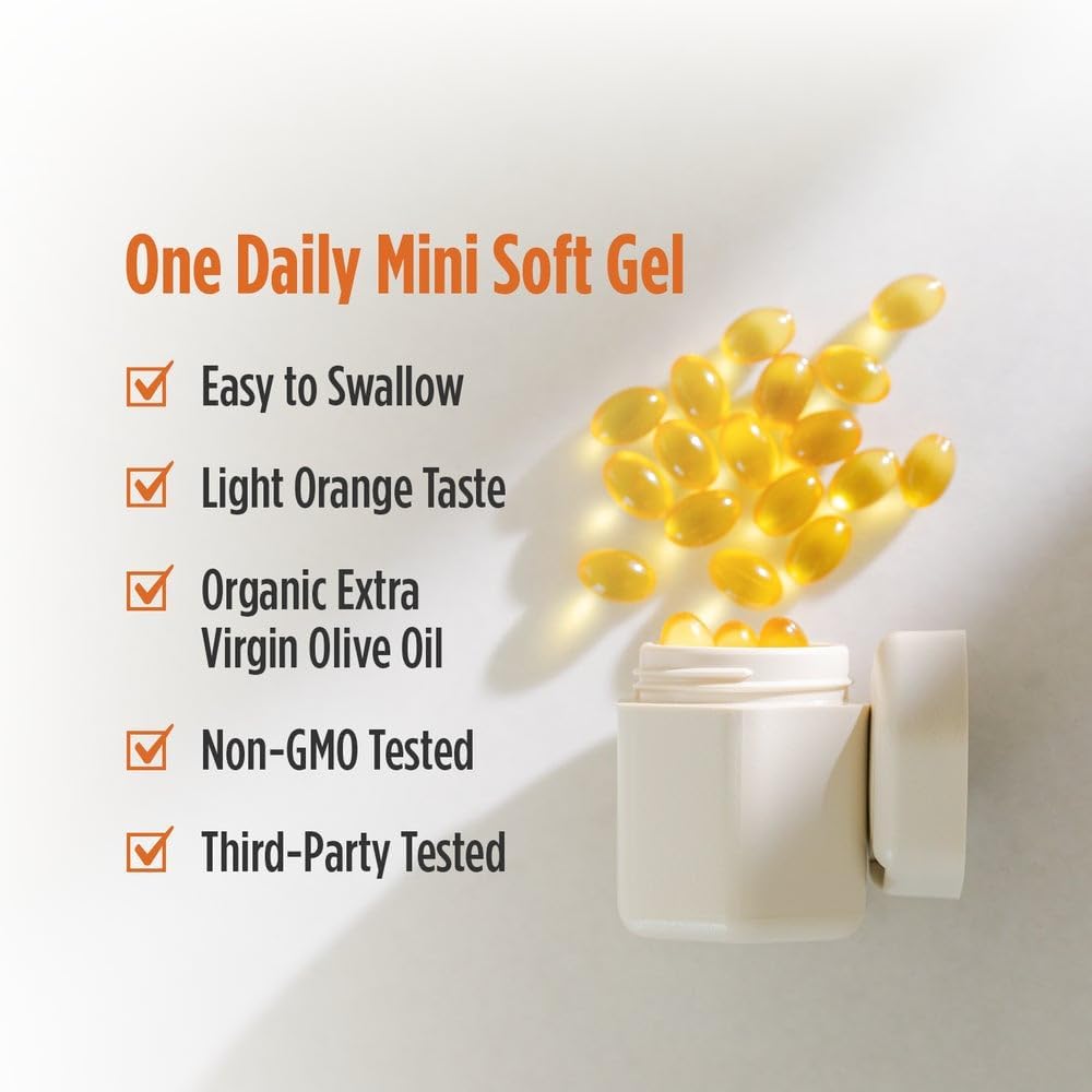 Nordic Naturals Vitamin D3 1000 IU - Orange Flavour - 120 Mini Soft Gels