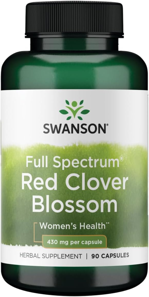 Swanson Red Clover Blossom 430 mg 90 Capsules
