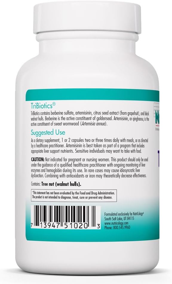 Nutricology TriBiotics – Berberine Artemisinin Botanical Blend, 90 Capsules
