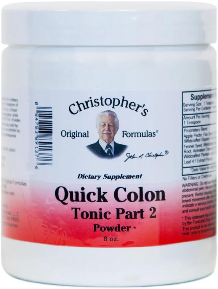 Christopher's Original Formulas Quick Colon #2 Powder – Herbal Digestive & Colon Support, 8 oz (227 g)