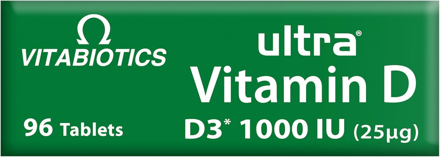 Ultra by Vitabiotics Vitamin D Tablets, 96 Count
