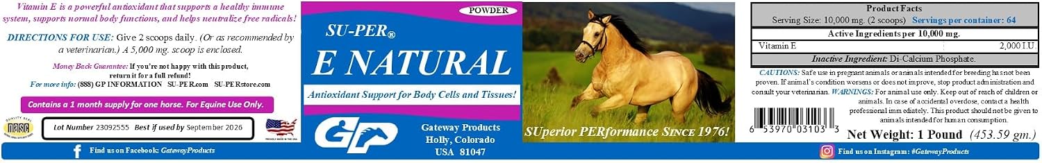 SU-PER E Natural Supplement 454 g
