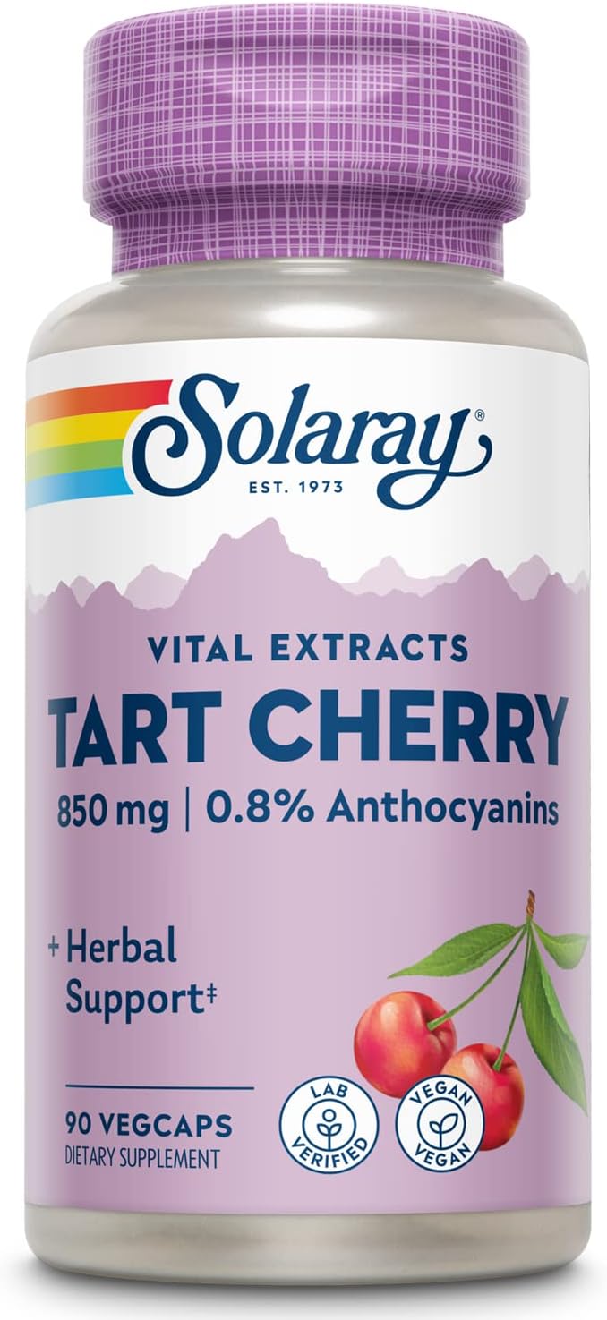 Solaray Tart Cherry Fruit Extract 850 mg - 90 Veggie Capsules