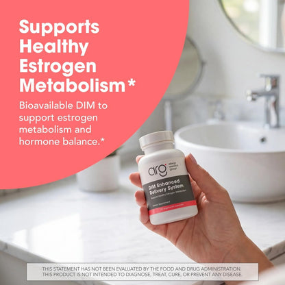 ARG DIM Enhanced Delivery System - Promotes Oestrogen Metabolism - 300 mg Bioavailable Diindolylmethane Complex - Vegetarian & Soy-Free - 120 Capsules