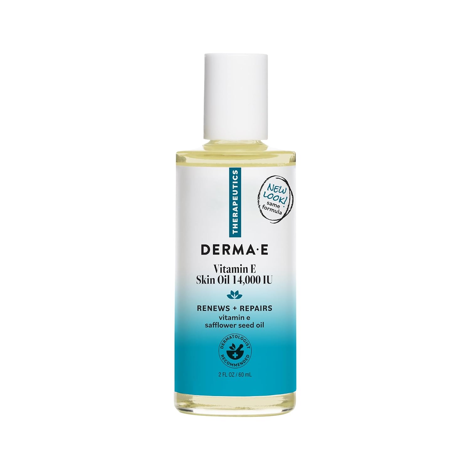 Derma E Vitamin E Skin Oil 14,000 IU with Safflower Oil - Hypoallergenic & Fragrance Free (59 mL)