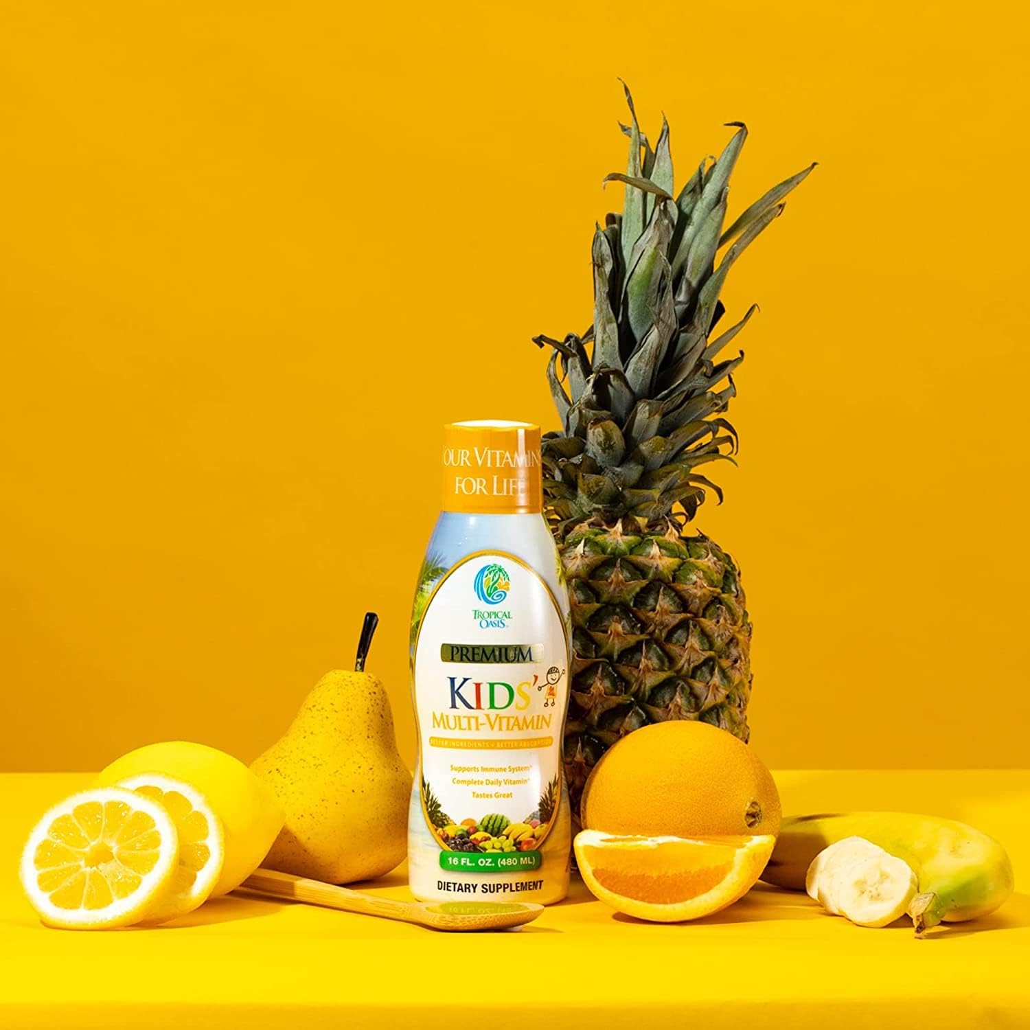 Tropical Oasis MultiVitamin Mineral for Children, 473 mL Liquid