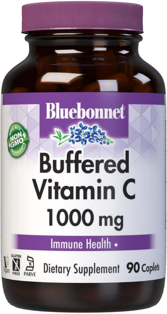 Bluebonnet Nutrition Buffered Vitamin C 1000 mg with Citrus Bioflavonoids - 90 Vegetable Capsules