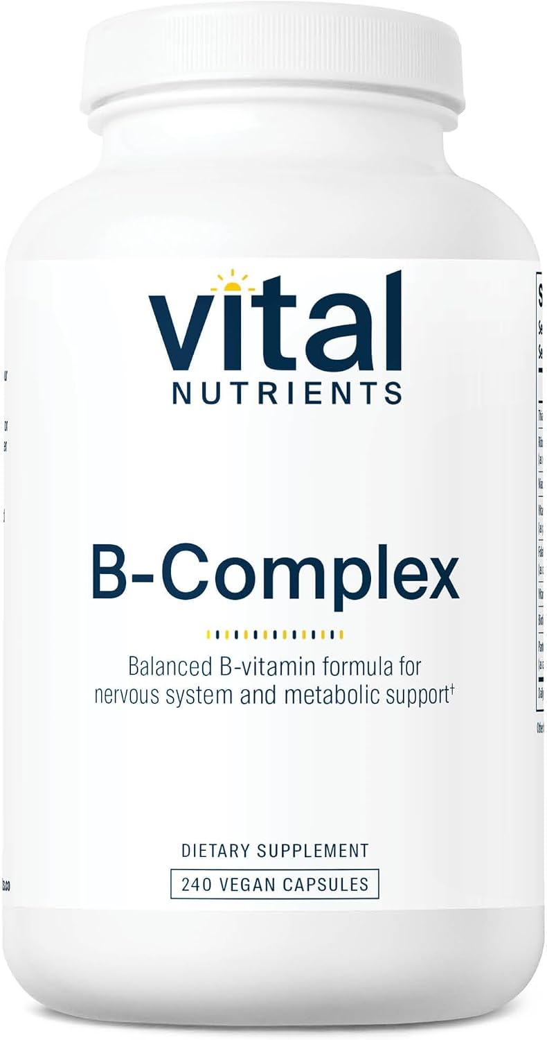 Vital Nutrients Vitamin B-Complex - High Potency Methylated B Vitamins, Vegan, 120 Capsules