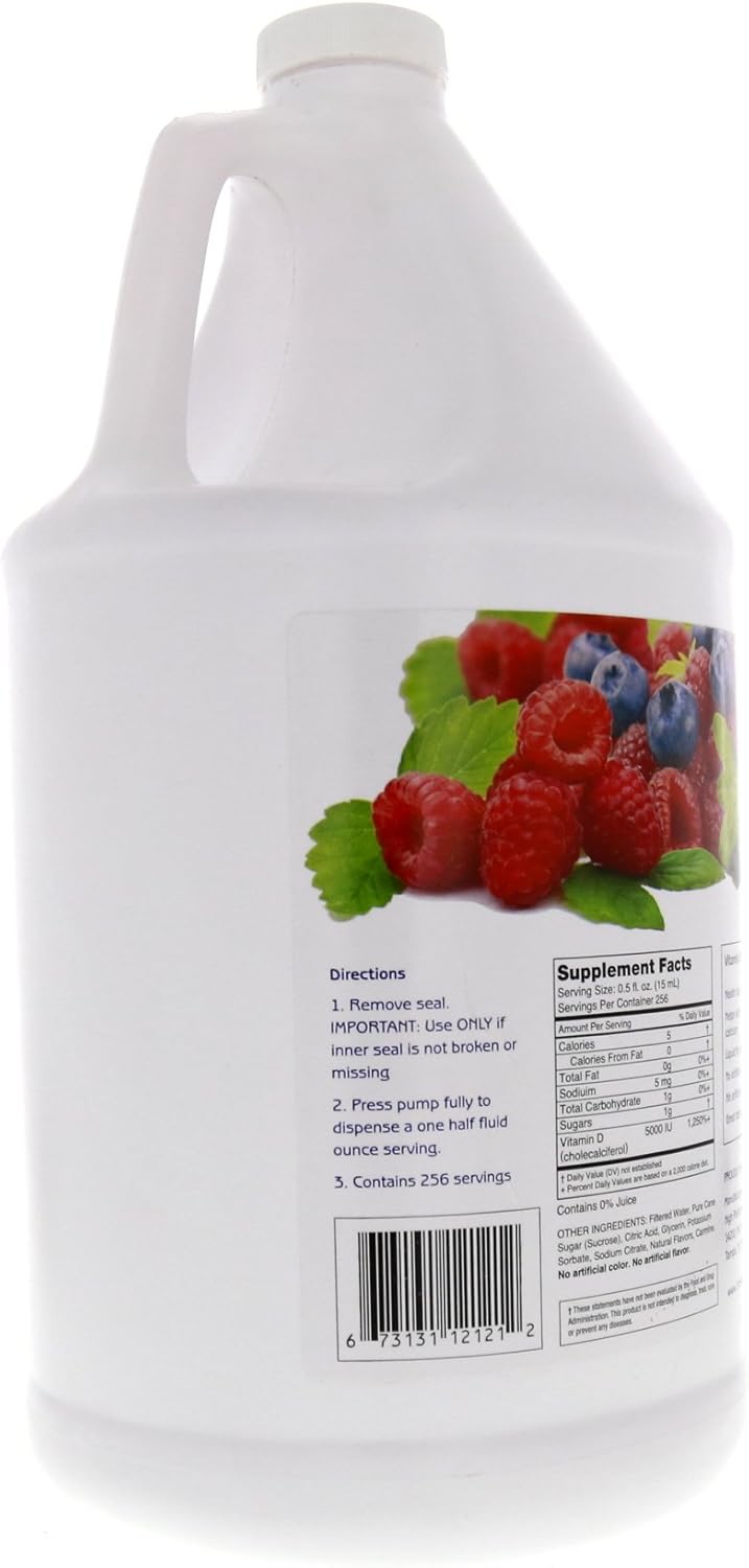 1st Step for Energy Liquid Vitamin D3 Mixed Berry 1 Gallon - görsel 5