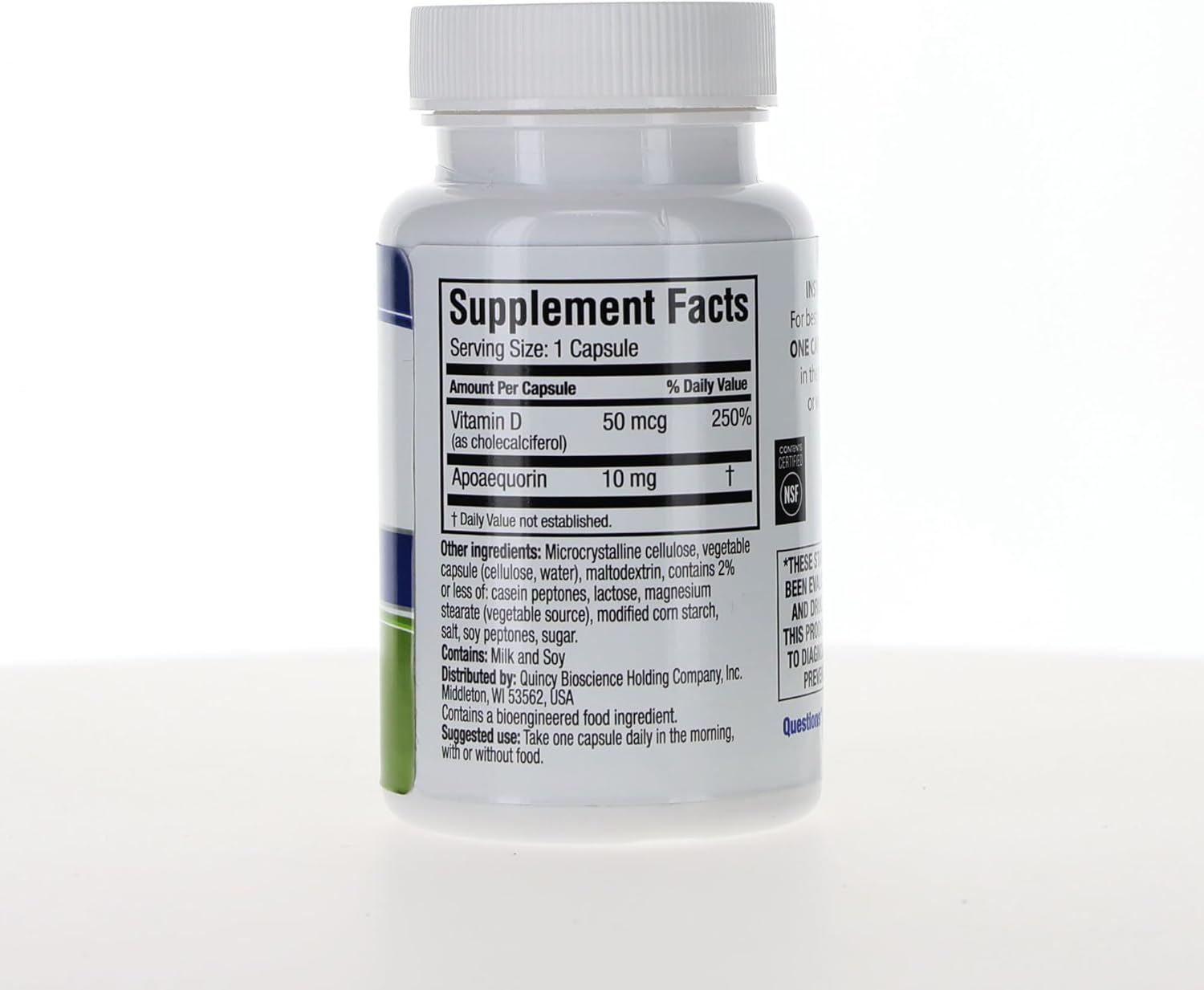 Prevagen Regular Strength – 30 Capsules (1 Month Supply) with 10 mg Apoaequorin & Vitamin D3