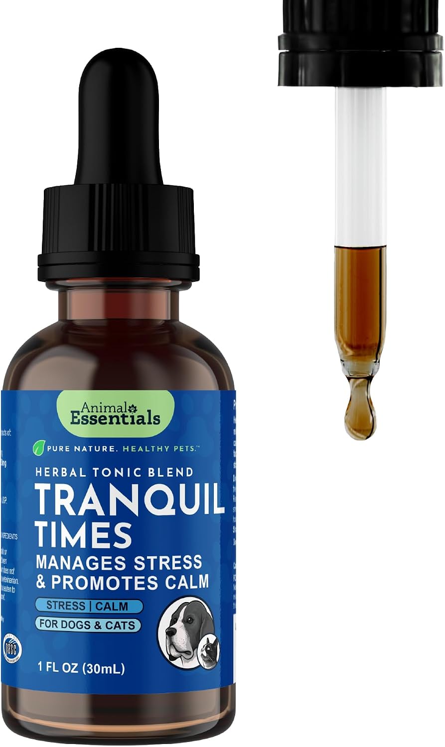 Tranquility Blend – Organic Valerian Root Calming Drops for Dogs and Cats