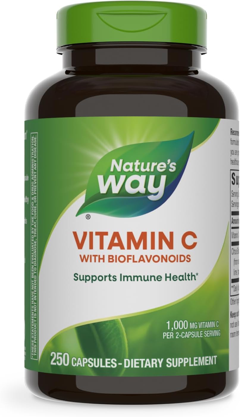 Nature's Way Vitamin C-500 mg with Bioflavonoids, 250 Capsules