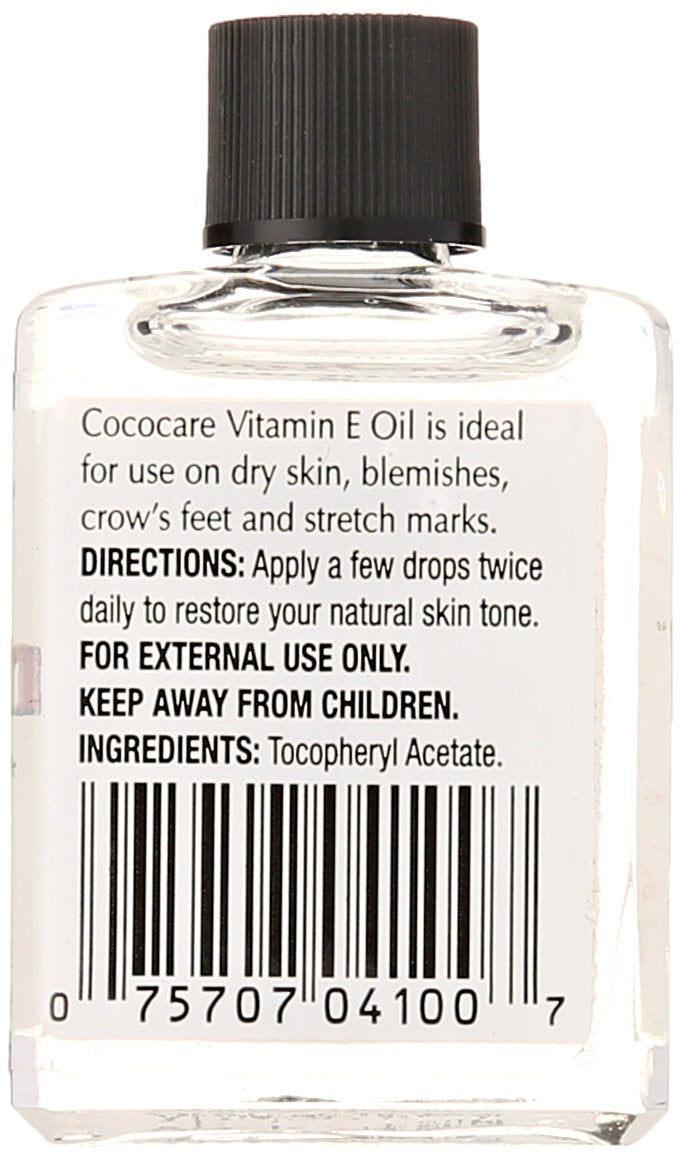 COCOCARE 100% Vitamin E Oil, 14000 I.U., 15 mL - Skin Moisturizer & Antioxidant Protection